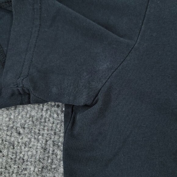 Puma Shirt Men Medium Black V-Neck Short Sleeve Pullover Embroidered Logo Adult - Picture 6 of 12